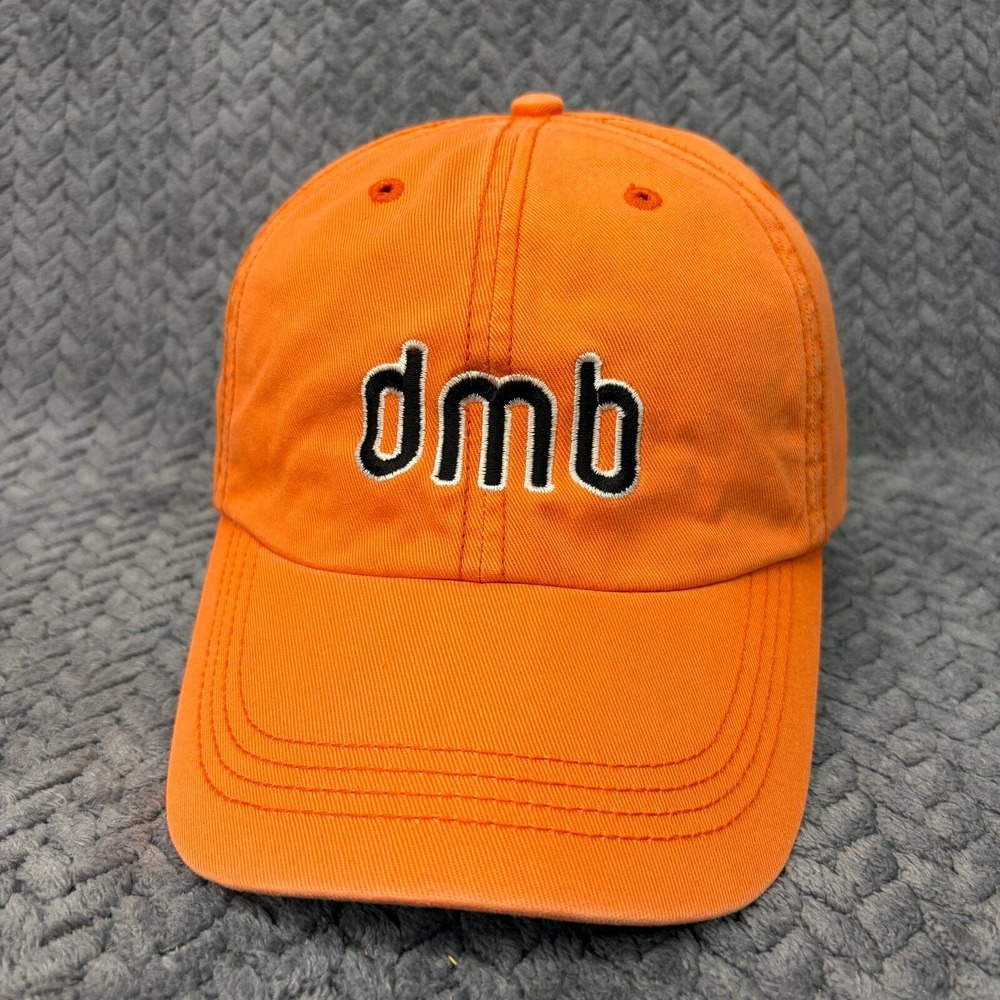 Dave Matthews Band Hat DMB Tour Unisex OS Orange Embroidered Dad Cap